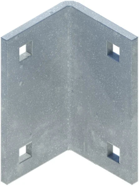 Angle Bracket 2-1/2" L x 5" H HDG - floating dock hardware