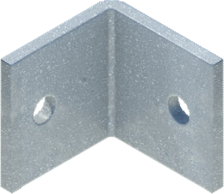 Angle Clip 2.5" x 2.5" w/ Round Holes (For 1/2" Hex Bolt) - floating dock hardware