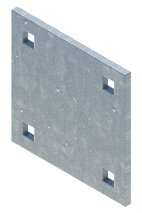 Back-Up Plate 5" x 5" - floating dock hardware