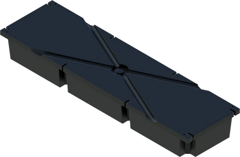 PermaFloat dock float 20" x 72" x 8", foam-filled polyethylene floating dock float