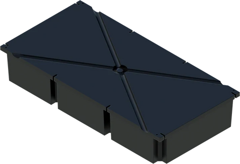 PermaFloat dock float 36" x 72" x 12", foam-filled polyethylene floating dock float