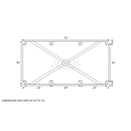 36" x 72" x 16" PermaFloat dock float for floating docks and boat docks