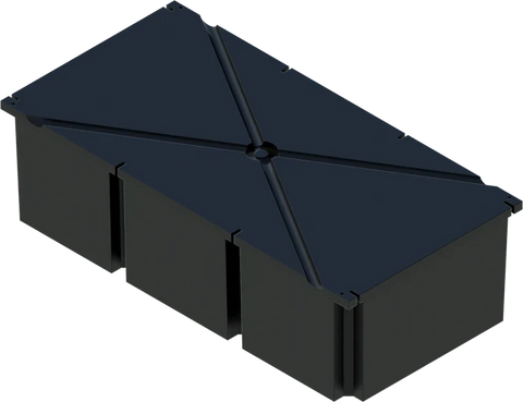 PermaFloat dock float 36" x 72" x 20", foam-filled polyethylene floating dock float