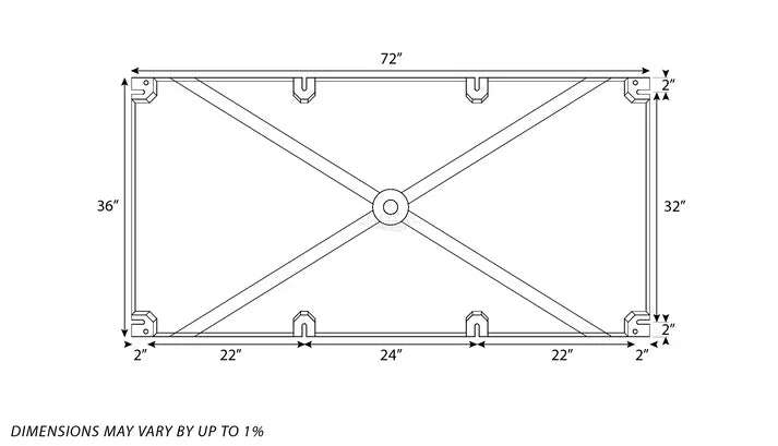 36" x 72" x 24" PermaFloat dock float for floating docks and boat docks
