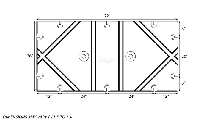36" x 72" x 32" PermaFloat dock float for floating docks and boat docks