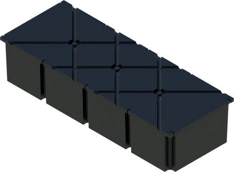 PermaFloat dock float 36" x 96" x 20", foam-filled polyethylene floating dock float