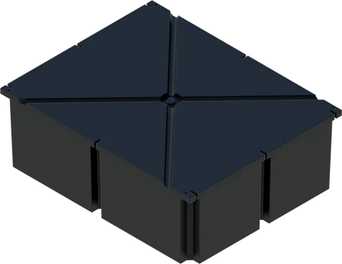PermaFloat dock float 48" x 60" x 20", foam-filled polyethylene floating dock float