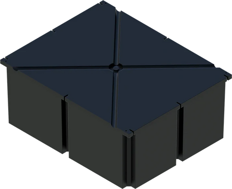 PermaFloat dock float 48" x 60" x 24", foam-filled polyethylene floating dock float