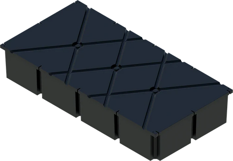 PermaFloat dock float 48" x 96" x 16", foam-filled polyethylene floating dock float