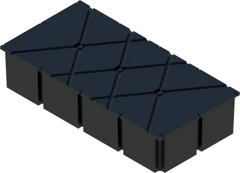 PermaFloat dock float 48" x 96" x 20", foam-filled polyethylene floating dock float