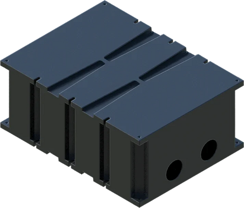 PermaFloat double-flanged wave attenuator hollow bottom shell