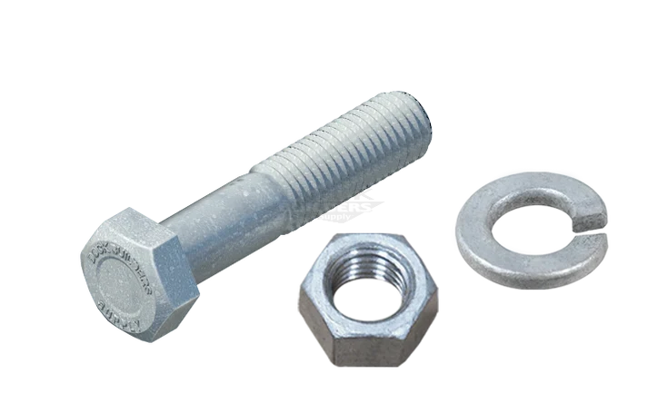 3/4" x 3-1/2" Hex Bolt Set (Galvanized) - floating dock hardware