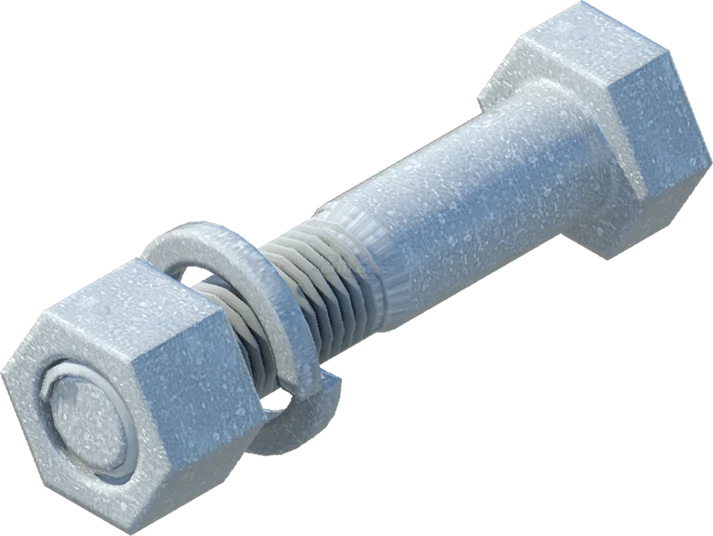 3/4" x 3-1/2" Hex Bolt Set (Galvanized) for building boat docks
