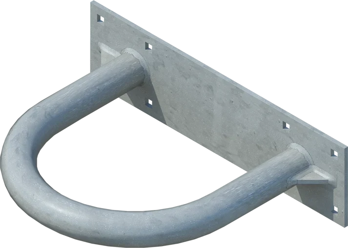 10" Hoop Pile Holder - floating dock hardware
