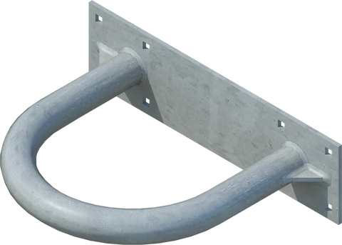 10" Hoop Pile Holder - floating dock hardware