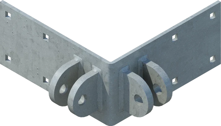 Outside Corner Female-Female - floating dock hardware