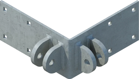 Outside Corner Female-Female - floating dock hardware