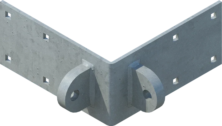 Outside Corner Male-Male - floating dock hardware