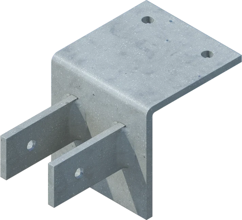Pipe Stand-Off Bracket - Straight - floating dock hardware