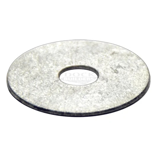 3/8" x 1-1/2" Fender Washer, Galvanized for building boat docks